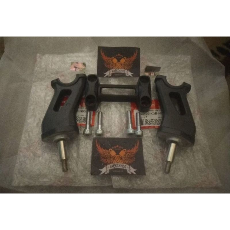 reiser raiser dudukan stang stir cb 150 x cb150x set baut ori ahm