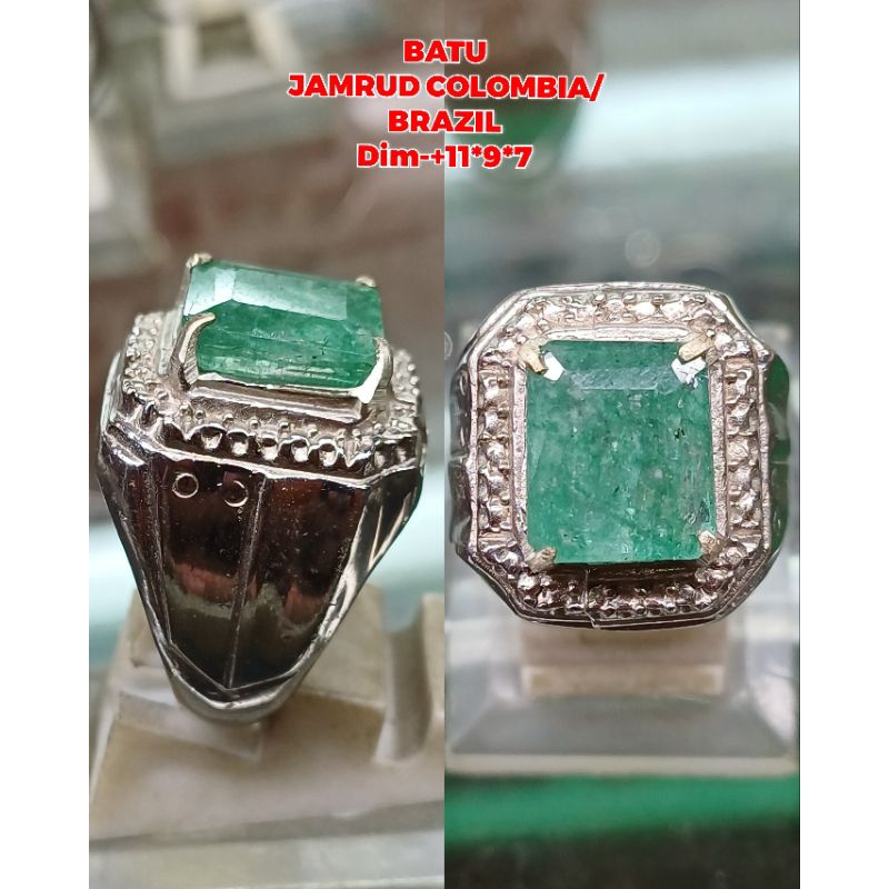 BATU PERMATA JAMRUD COLOMBIA BRAZIL CATING ASLI 06