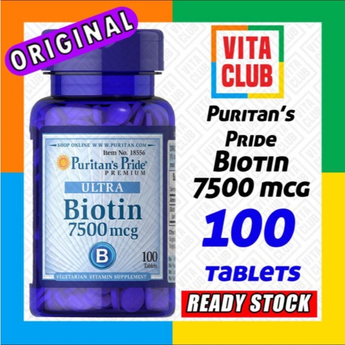 BIOTIN 7500 mcg Puritan Pride's Original.