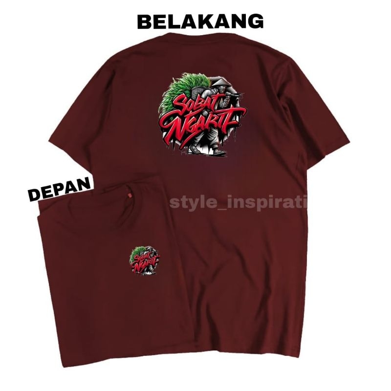 Kaos Viral Sobat Ngarit  Kaos Combet 30S Motif Sablon Dewasa Sobat Ngarit Rumput Viral