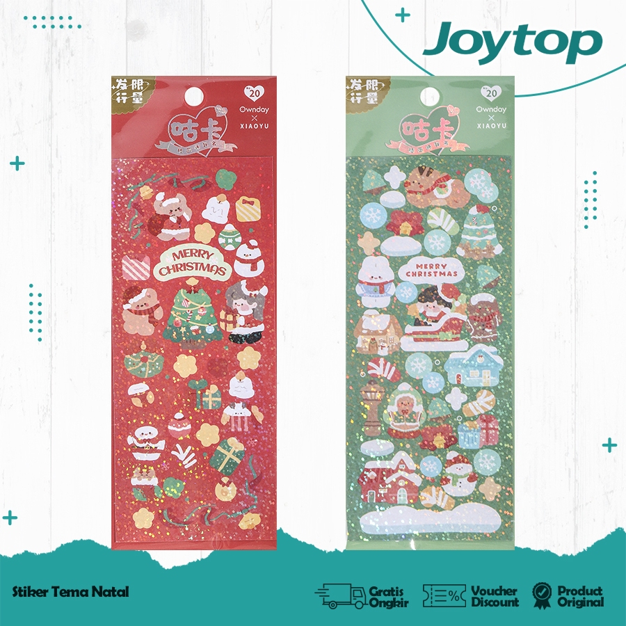 

JOYTOP Stiker Christmas Natal Dekor Gift DIY