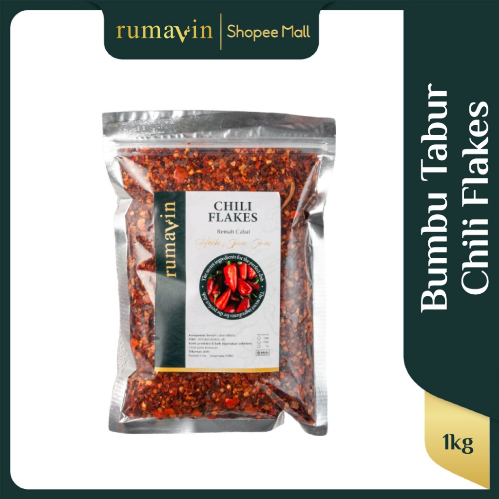 

Rumavin - Premium Chili Flakes / Bubuk Cabai Kasar 1kg