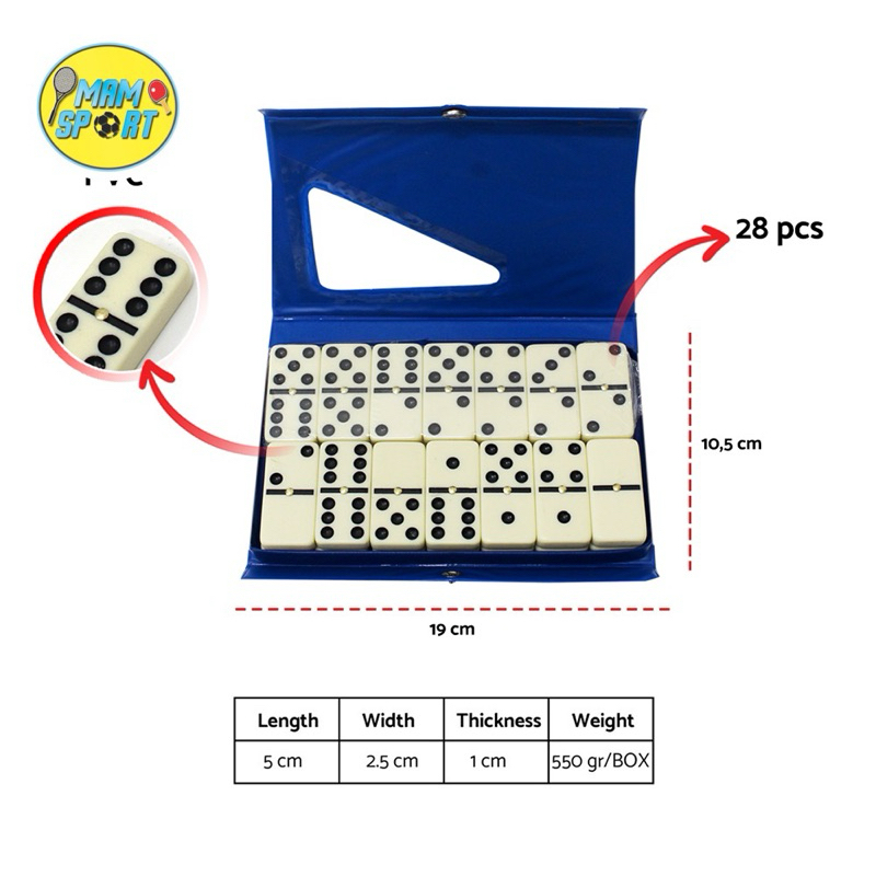 Domino Batu Set Metal 5211 ROX + Box Original