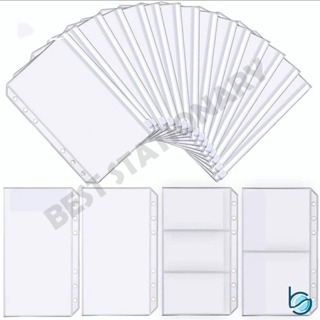

Zipper Binder Ziplock A6/A7/A5/B5 6-hole PVC Transparent Hand Book/Ziplock Storage Bag Zipper bag Accessories - Best Stationary