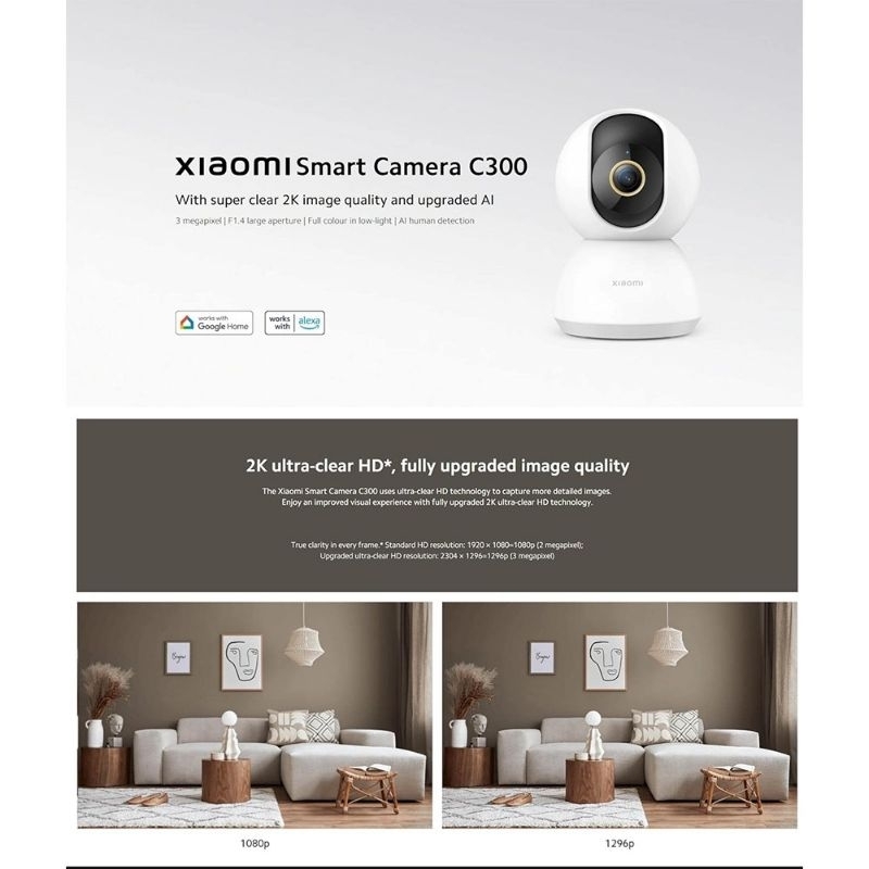 Kamera CCTV Xiaomi Smart Camera C300