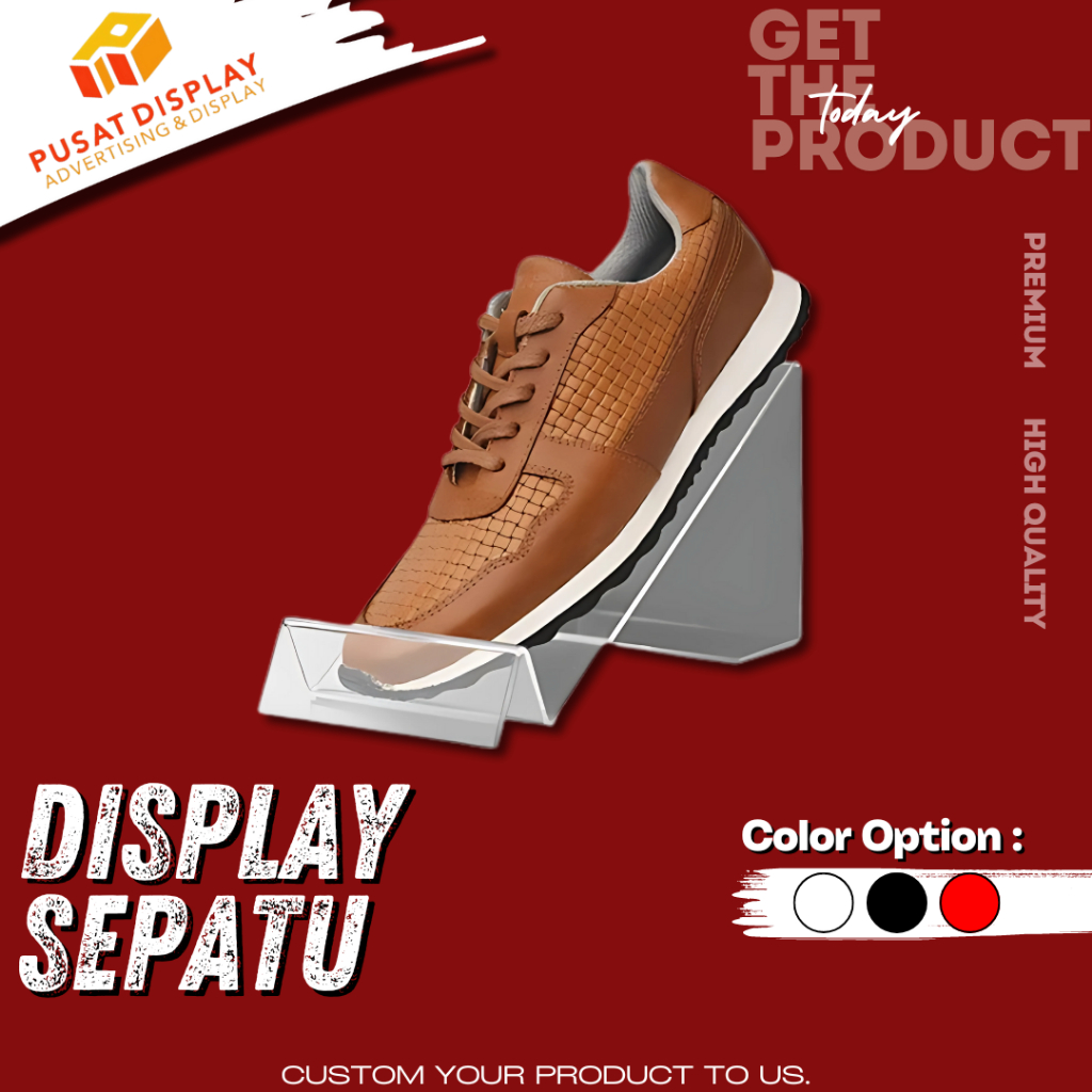 Display Sepatu / Custom Akrilik Tempat Sepatu / Rak Sepatu Custom / Tempat Sepatu / Rak Sepatu