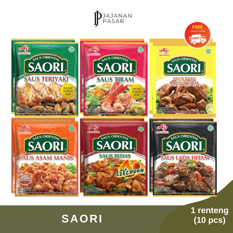 

Saori 1PCS | Tiram, Teriyaki, Lada hitam.