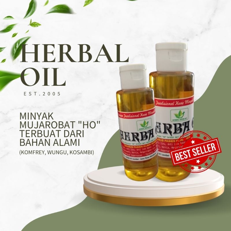 Herba Oil 100 ml | Herbal Adem Ati | minyak herbal balur | berkhasiat berbagai macam penyakit | arom