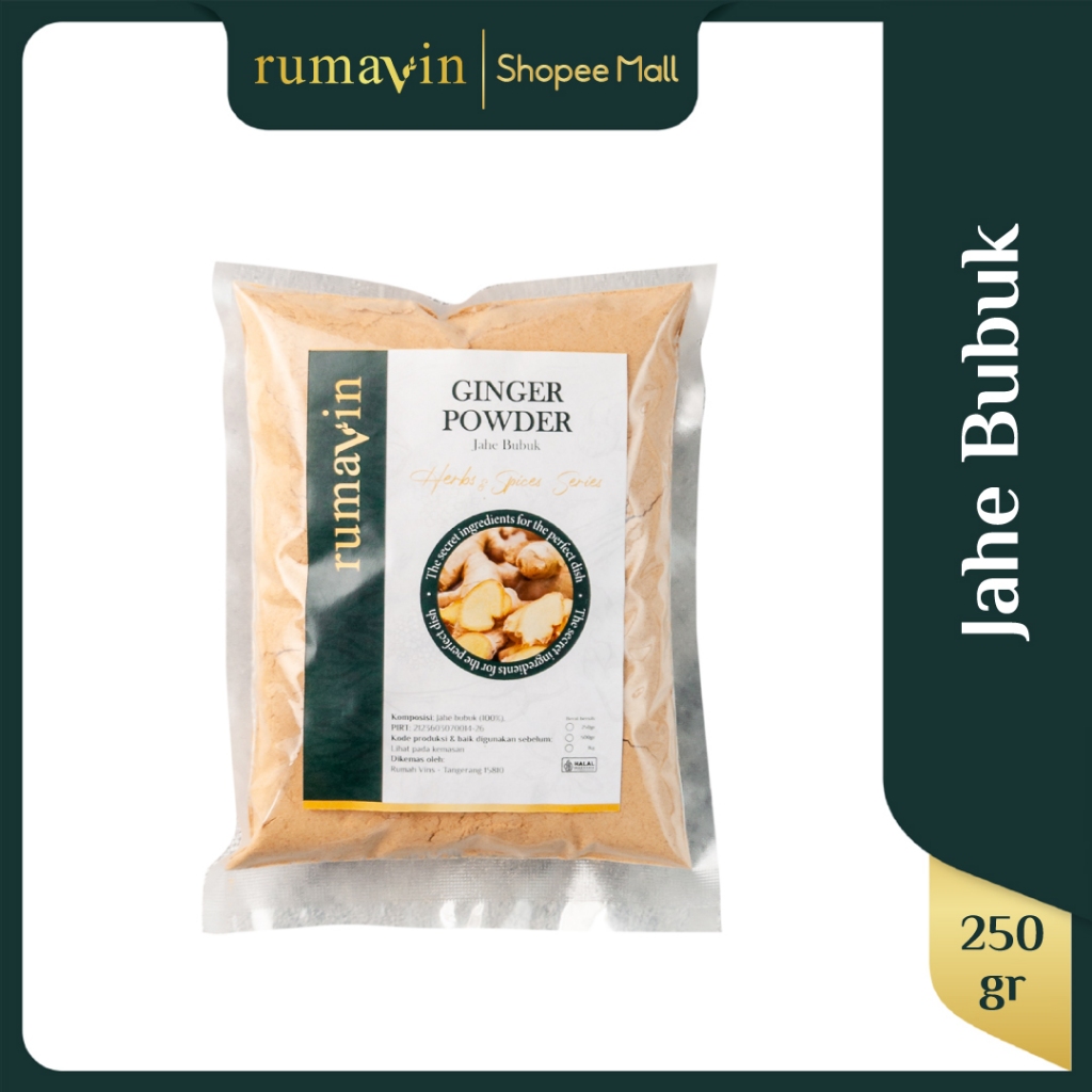 

RUMAVIN - Premium Ginger Powder / Jahe Bubuk 250gr