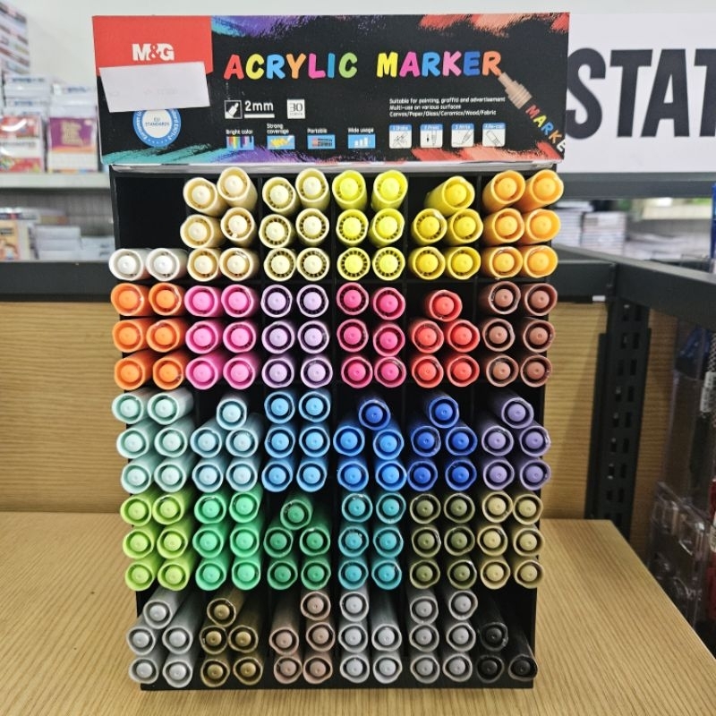 

spidol acrylic marker M&G (tersedia 30 warna)