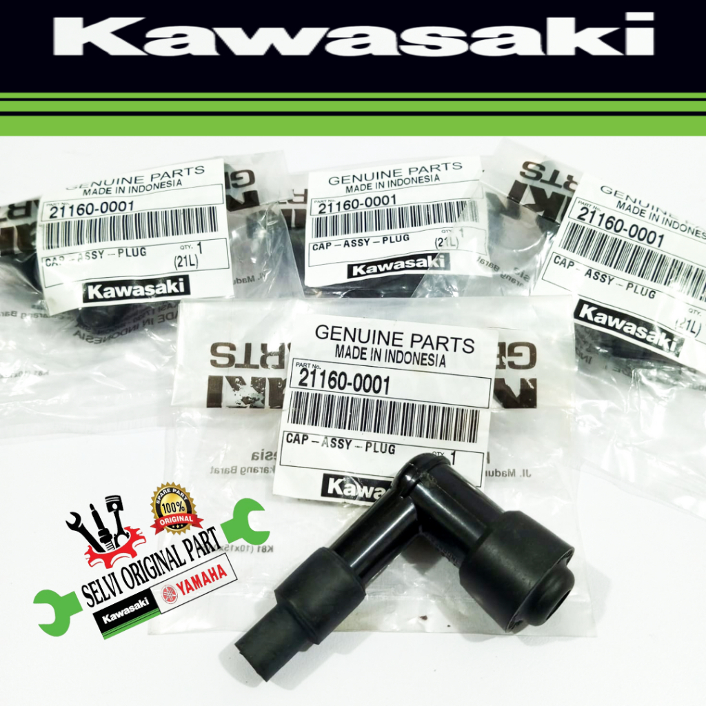 COP BUSI KEPALA BUSI TUTUP BUSI KLX 150 S G L BF DTRACKER KAWASAKI ORIGINAL