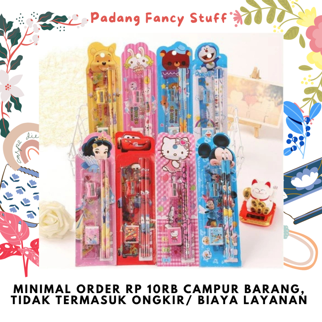 

PFS - 057 MINI STATIONERY SET ALAT TULIS SEKOLAH 5 in 1 KARAKTER LUCU