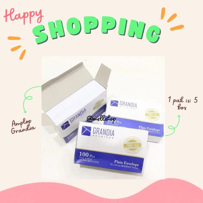 

AMPLOP GRANDIA 1 PAK ISI 5 BOX - 500 PCS