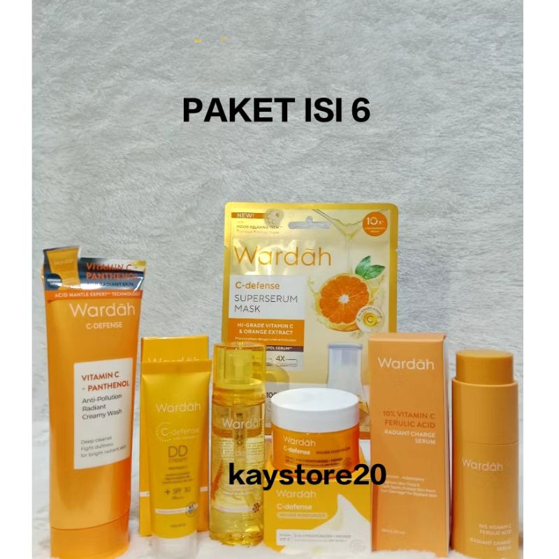 WARDAH PAKET C DEFENSE SERIES PAKET LENGKAP MURAH