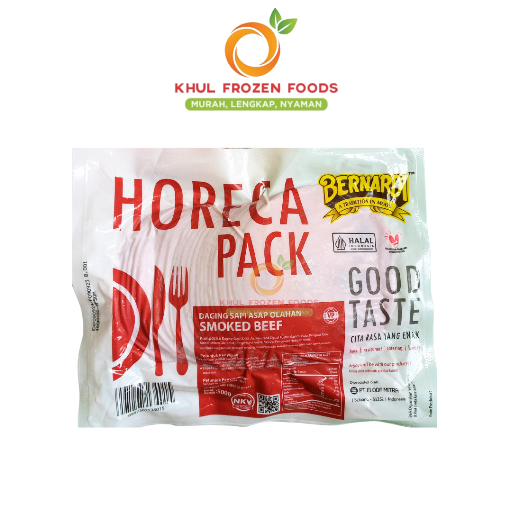 

Bernardi Smokebeef Bulat 500gr/ Horeca/ Smokbeef tipis/ smokbeef frozen