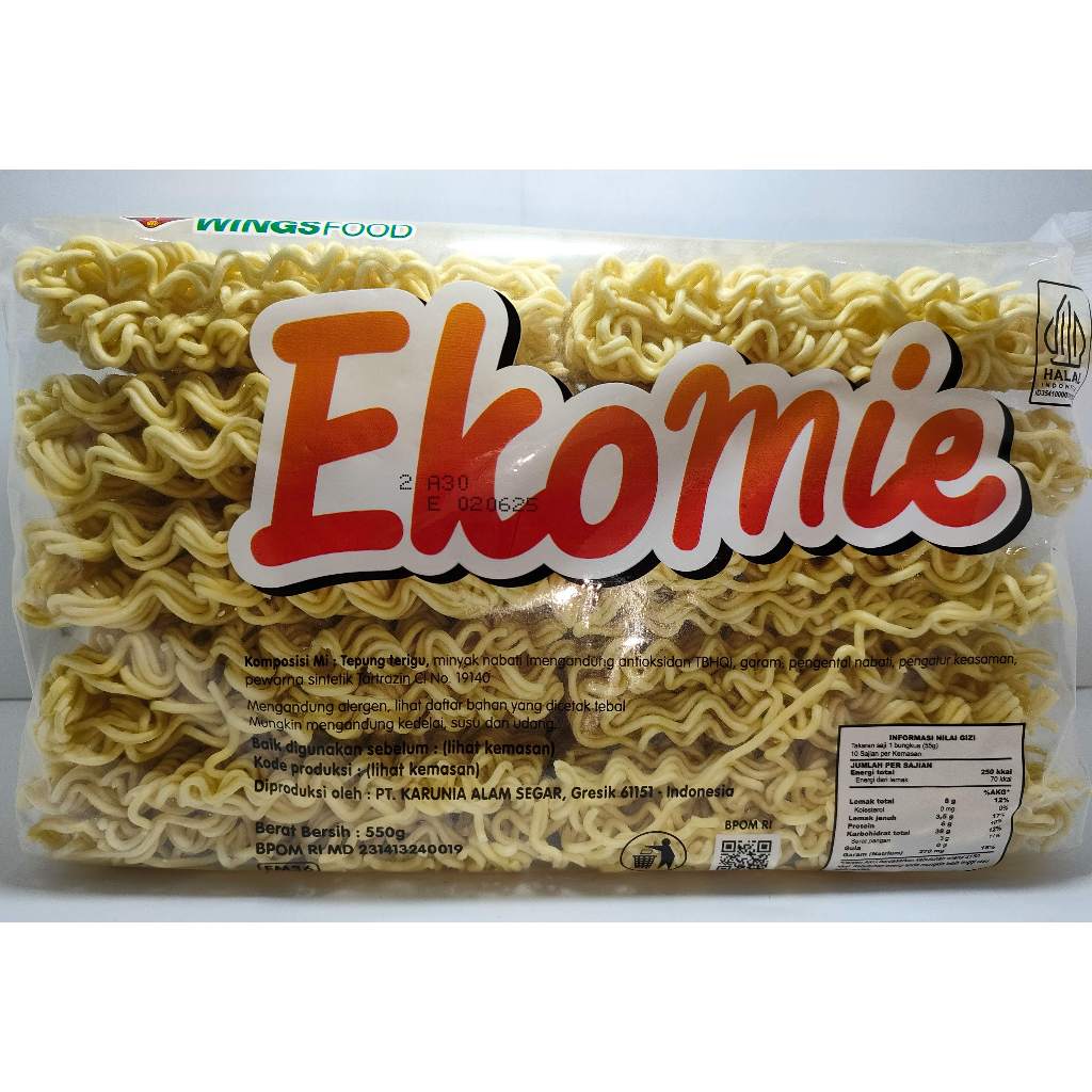 

EKOMIE mie kering 600 gr.