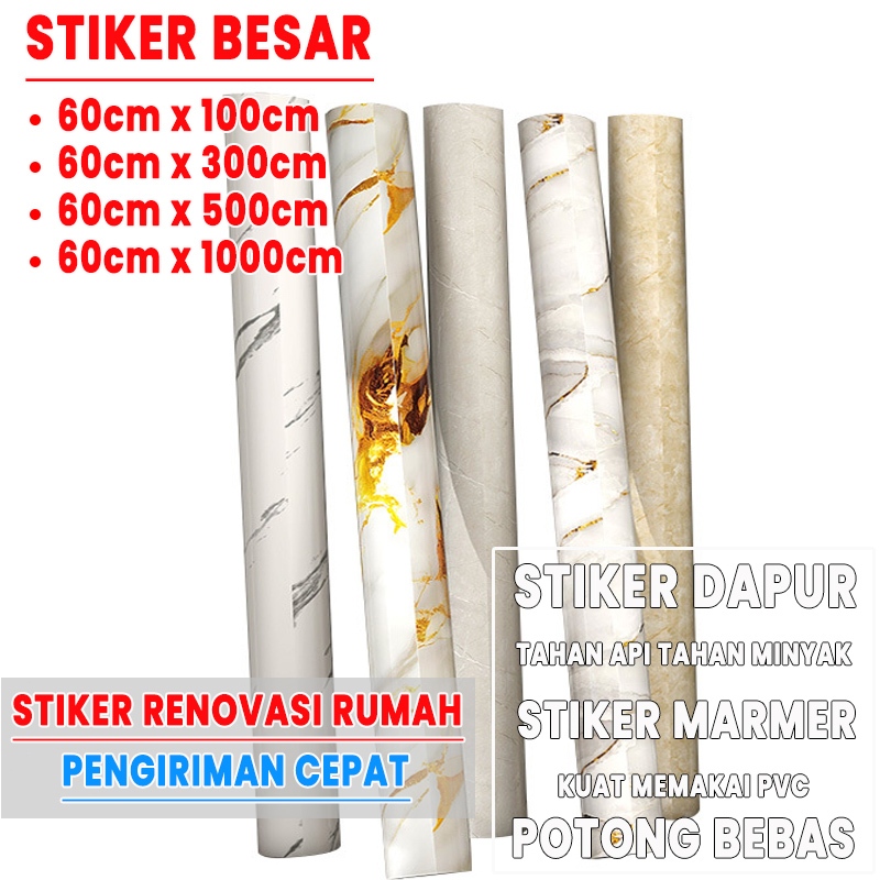 【upgrade】wallpaper lantai dapur wallpaper marmer wallpaper meja dapur wallpaper sticker dapur