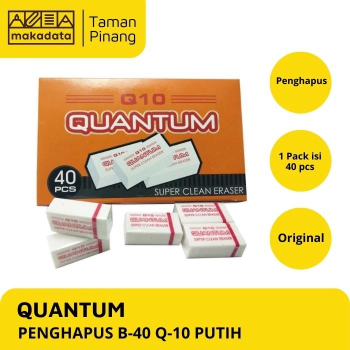 

ERASER / PENGHAPUS / STIP QUANTUM B-40 Q-10 WHITE (1 PCS)
