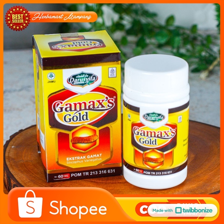 GAMAX'S GAMAXS GOLD 60 Kapsul Gamat Emas Darusyifa atasi Asam Lambung
