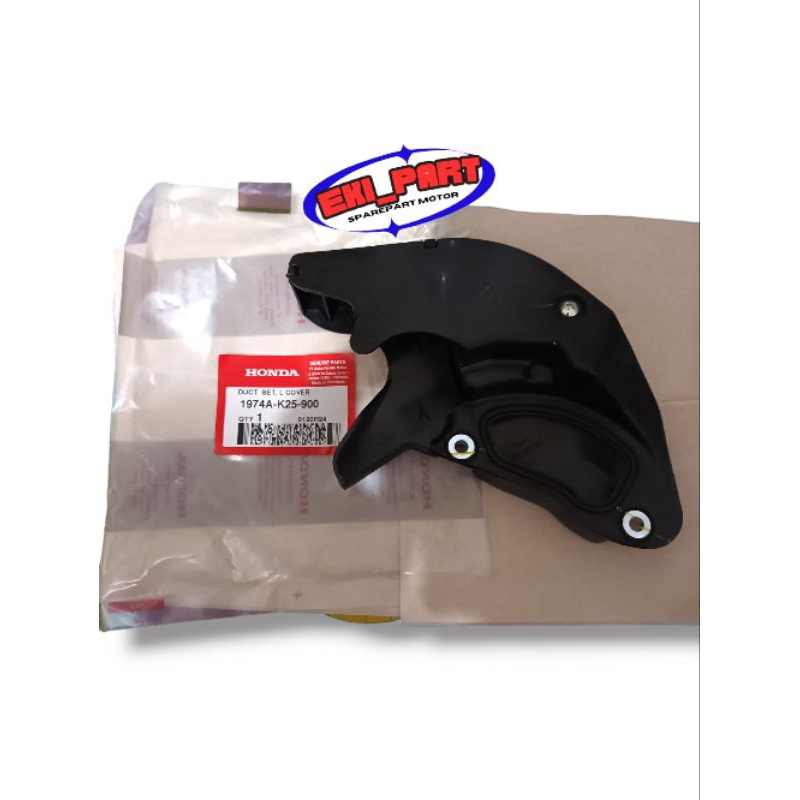 1974AK25900 Cover Keong Tutup Blok CVT Duck Set, L Cover Beat Fi 2012-2014 Stater Kasar Original Hon