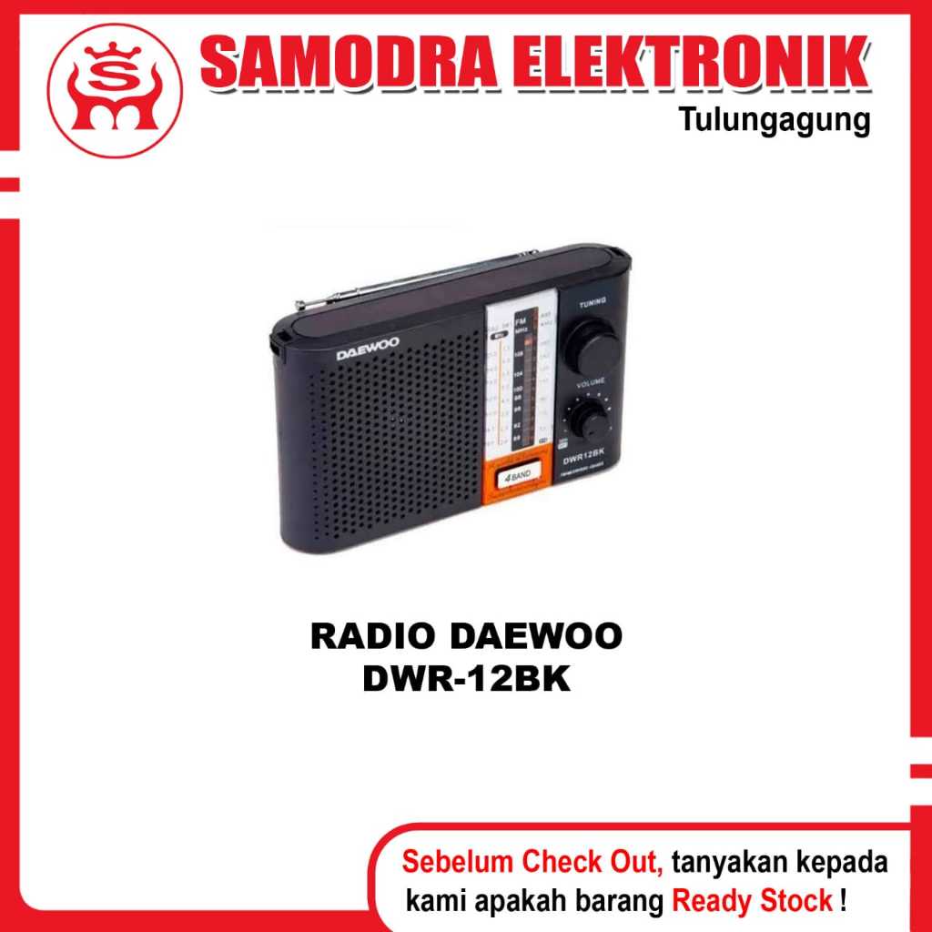 Radio DAEWOO DWR-12BK | Radio Daewoo 4 Band AM/FM | Radio DAEWOO DWR-10BK