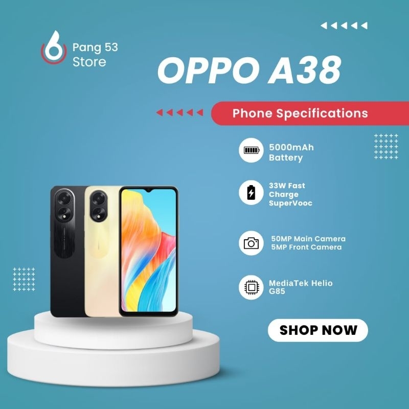 OPPO A38 RAM 4/128GB , RAM 6/128GB GARANSI RESMI