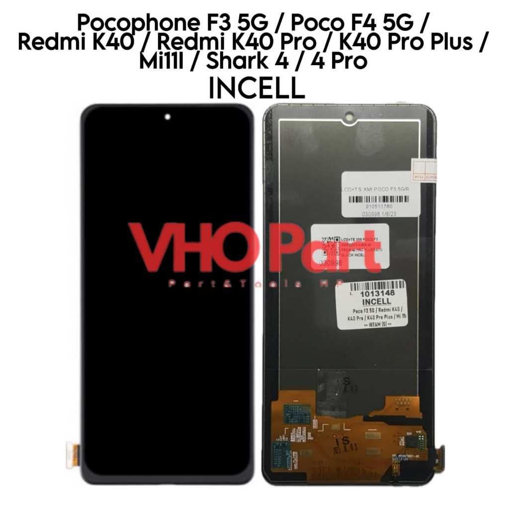 LCD Touchscreen Fullset Pocophone POCO F3 5G / POCO F4 5G / REDMI K40 / REDMI K40 PRO / K40 PRO PLUS