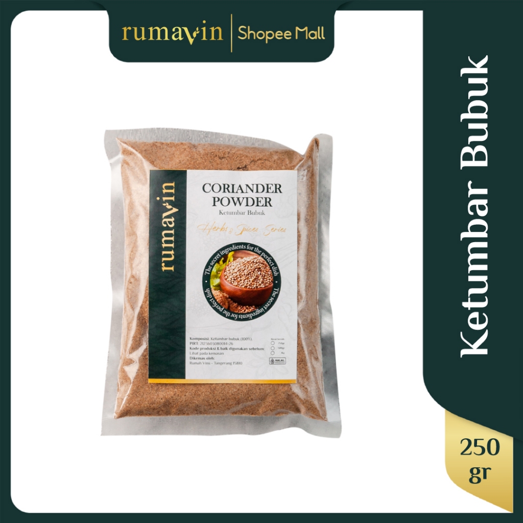 

RUMAVIN - Premium Coriander Powder / Ketumbar Bubuk 250gr