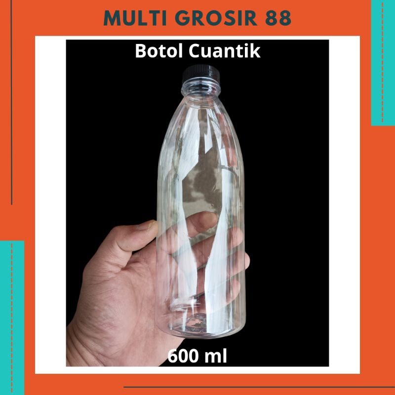 MG88 Botol PET Plastik Cuantik 600ml Botol Jamu Madu