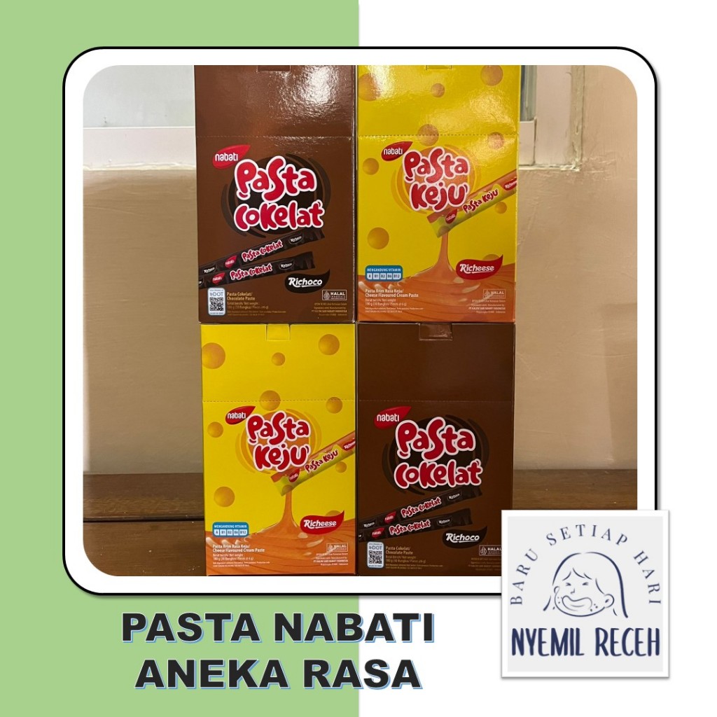 

Pasta Nabati Aneka Rasa Isi 30pcs x 6gr