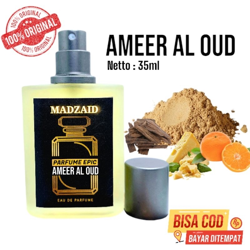 Parfum Ameer Al Oud 35ml | Parfum Ibadah ameer al oud | Parfum Non alcohol | Gaharu Ameer al oud