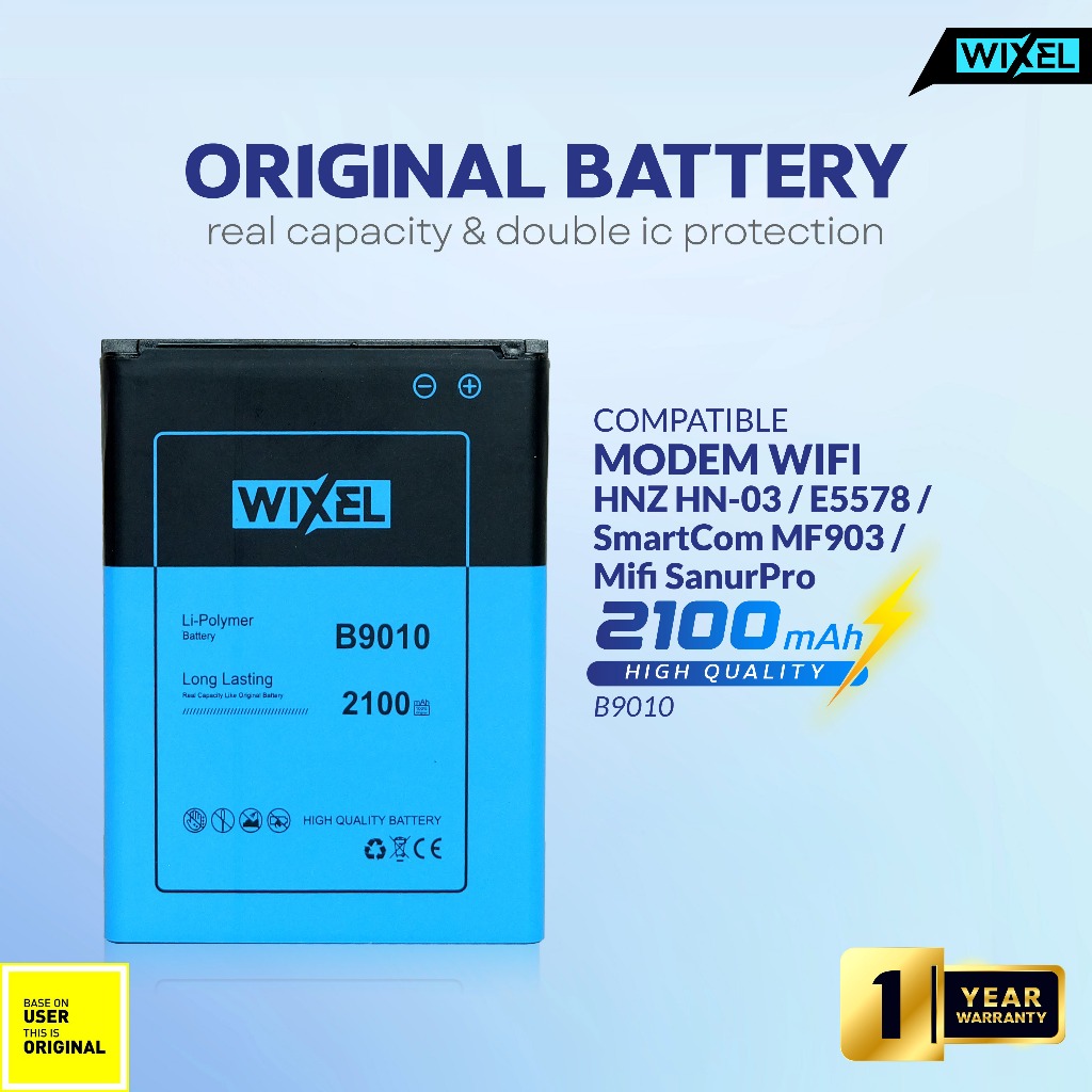 WIXEL Baterai B9010 Modem Wifi Mifi HNZ HN-03 SmartCom MF903 SanurPro E5578 Smart Com Double Power R