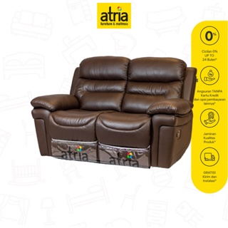Atria Sofa Santai Bolivia Recliner Half Leather 2 SEAT