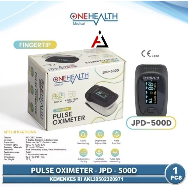 Onehealth Pulse Oxymeter JPD-500D / Pulse Oximeter Onehealth