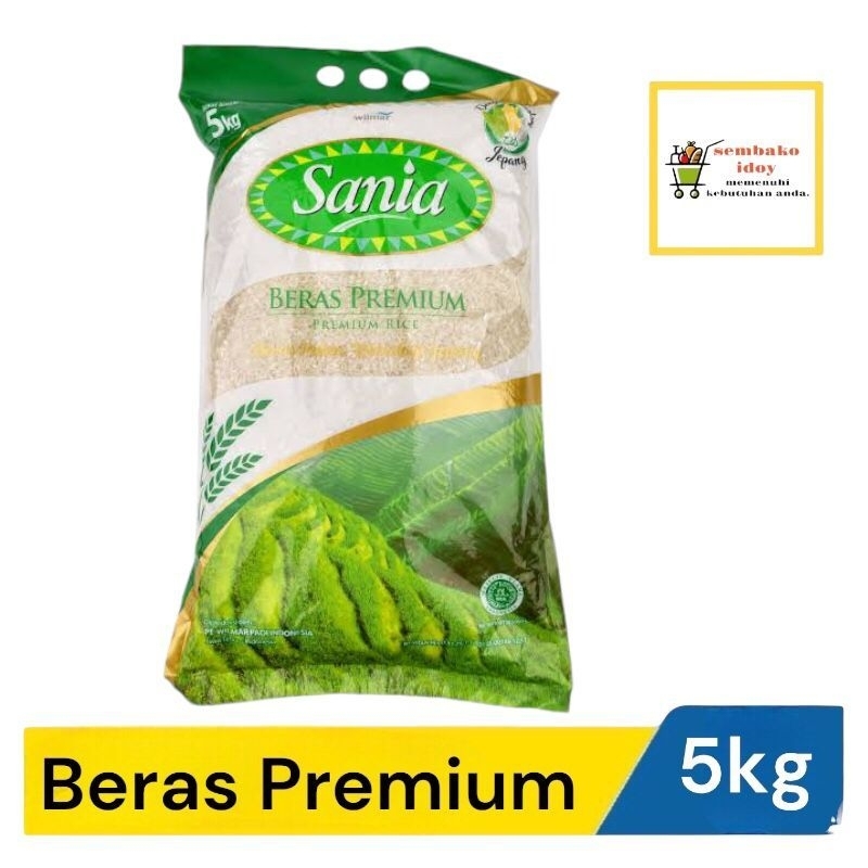 

Beras premium Sania, Gentong Rejeki 5kg