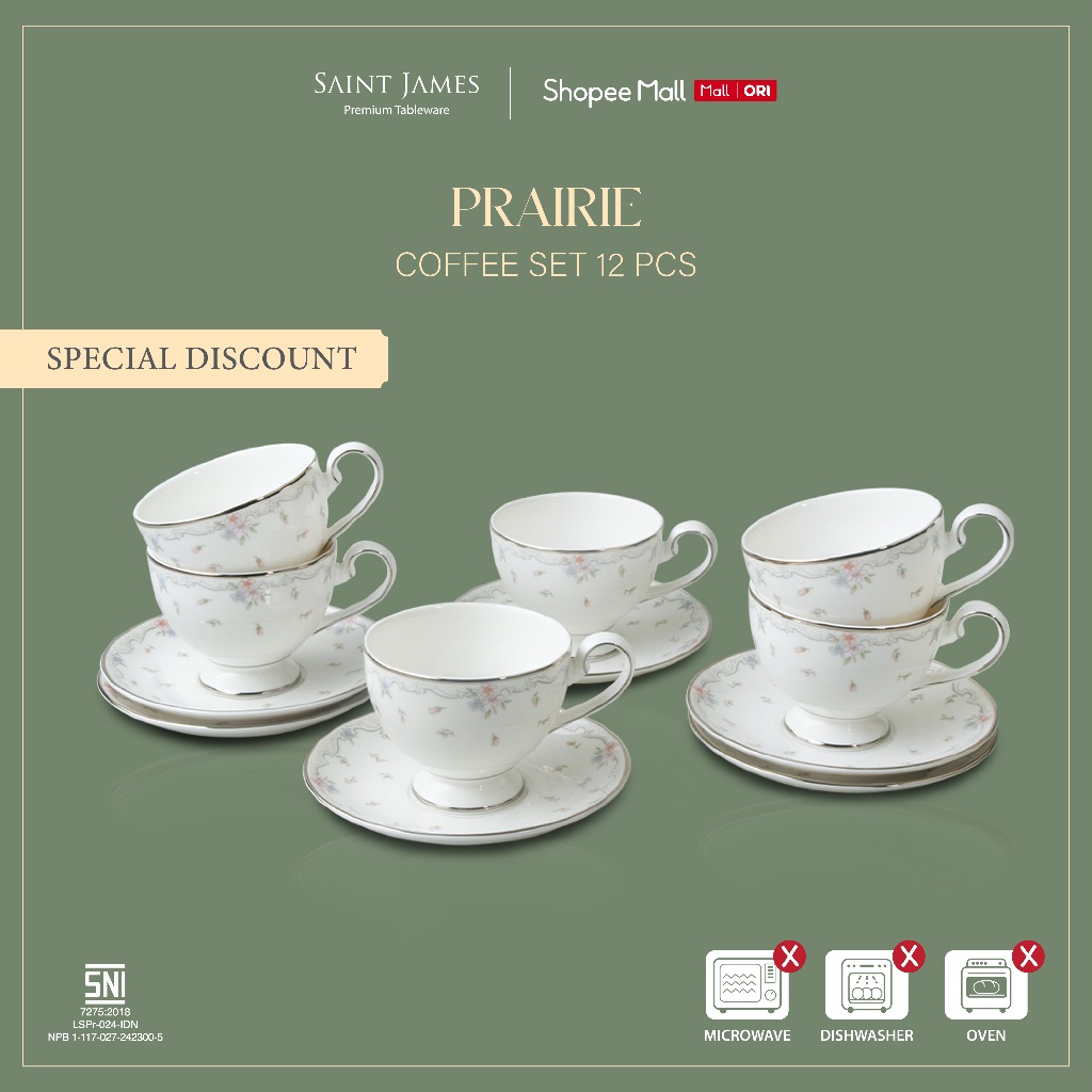 Coffee Set Saint James Prairie 12 pcs