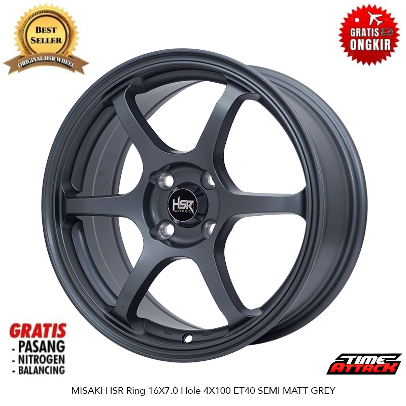 Velg Jdm Racing Untuk Mobil Honda Jazz Rs Merk HSR Wheel Tipe Misaki R16