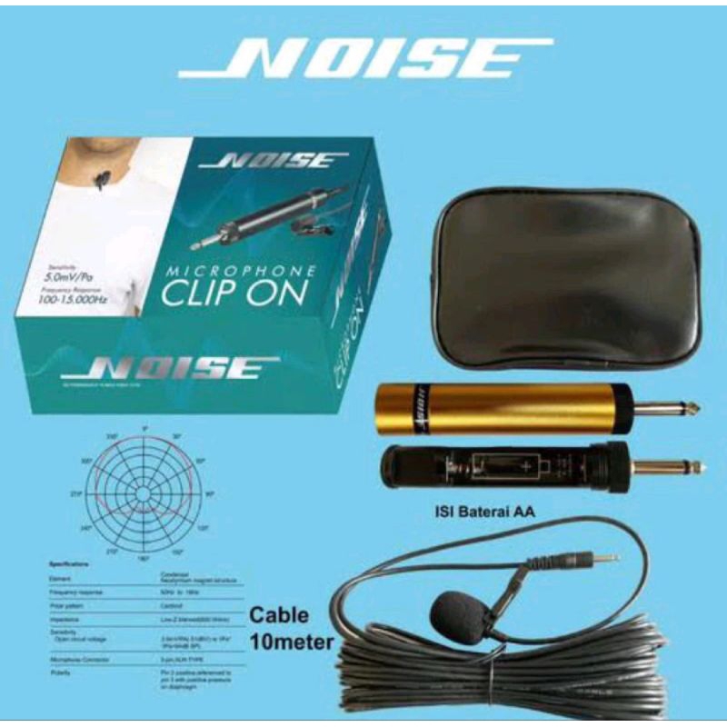 microphone jepit kabel clip on NOISE