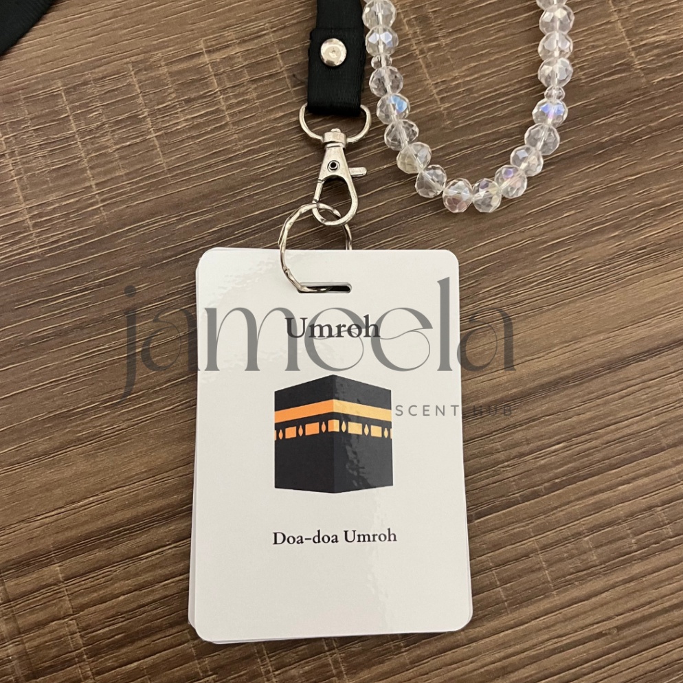 

KODE V2H4 Desain Polos Mini Note Umroh Kartu Umroh Landyard Kartu Doadoa Umroh Desain Polos