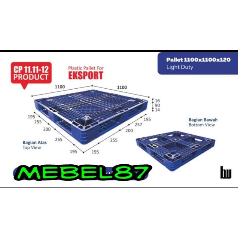 

KODE N5O4 PALET PLASTIK BARU 111112 WARNA BIRU