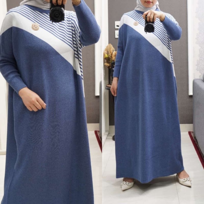 ABAYA DRESS KNIT AMORI PREMIUM