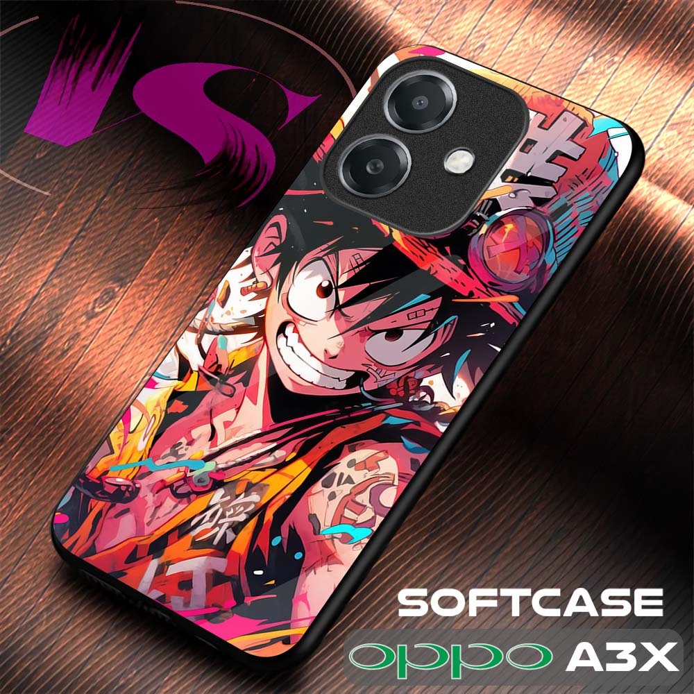 Softcase Kilau OPPO A3X Case Oppo |VN15| Oppo A3X Kesing Hp Oppo Silikon Kilau Kaca Pelindung Karet 