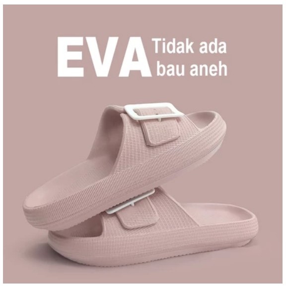 sandal karet wanita sandal crocs wanita Simple Elegan Sendal Selop Wanita sandal slop wanita rumah A