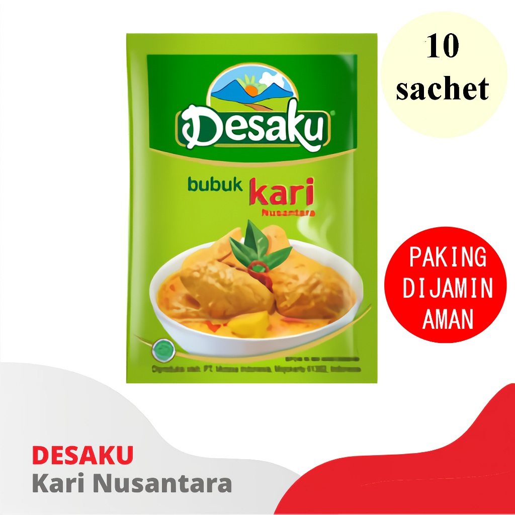 

DESAKU BUBUK KARI NUSANTARA 12,5 GRAM PACK ISI 10 SACHET FUN CORNER