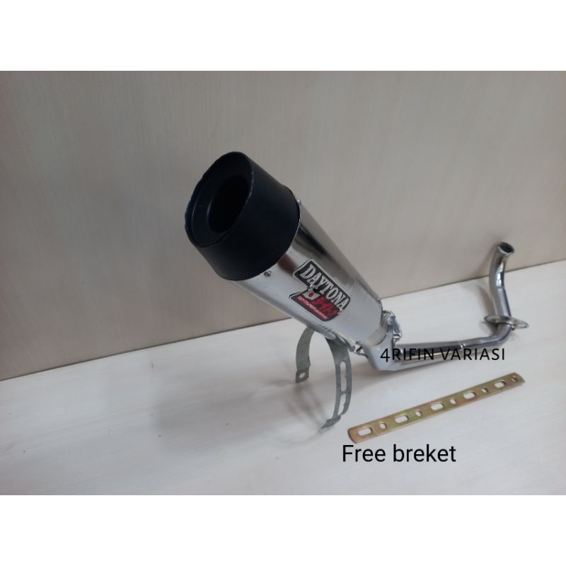 KNALPOT RACING DAYTONA FULL SYTEM UNTUK BEAT KARBU SPACY BEAT DELUXE BEAT PGM PGM FI OLD