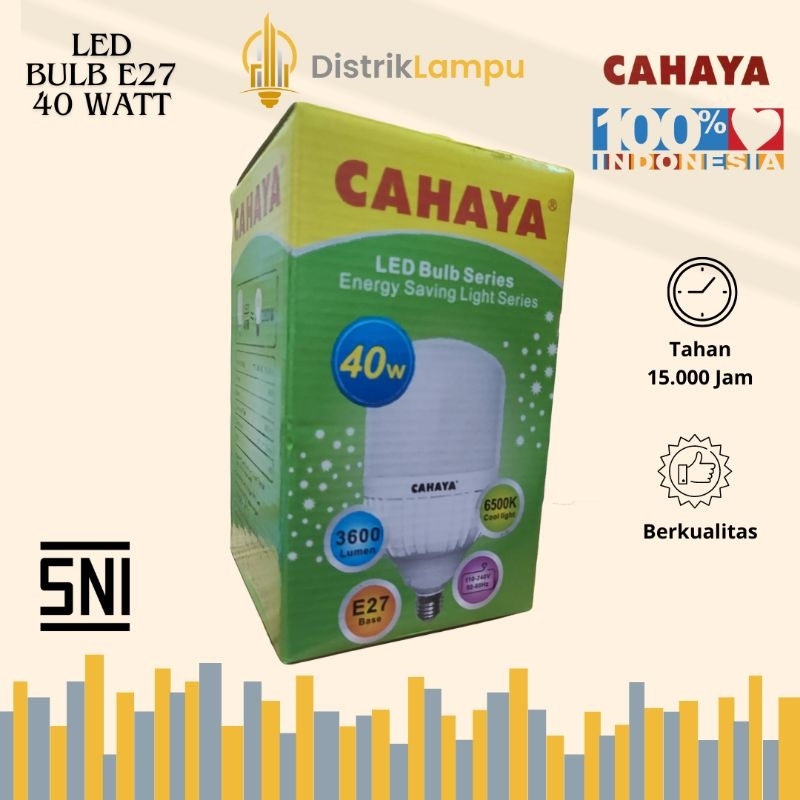Lampu CAHAYA LED BULP E27 40 WATT
