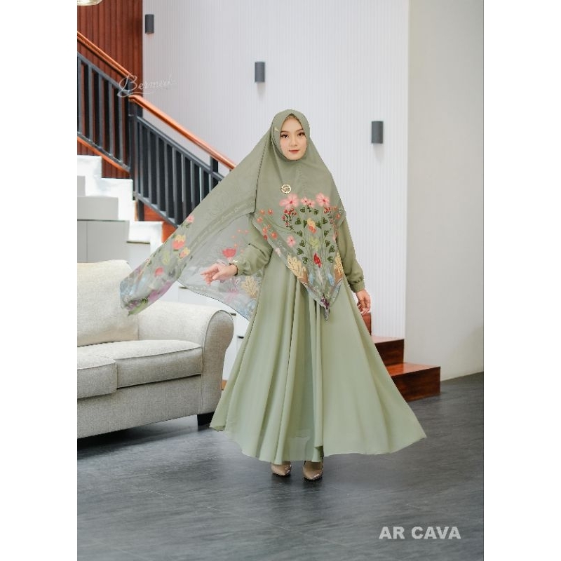 Rembulan viola cava mila anjani malinda gamis set syar'i syari premium ori by bermereks bermerek