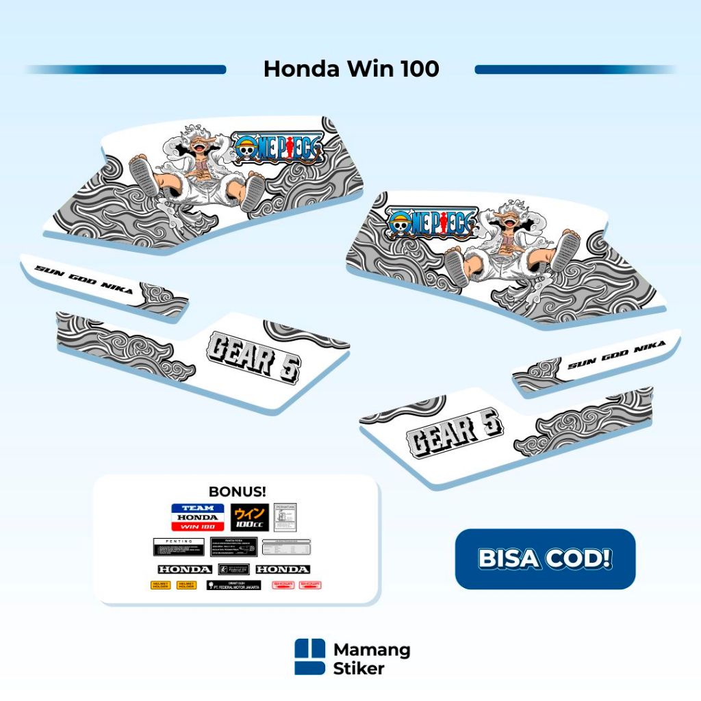 Striping Honda Win 100 Original (61) Variasi Traill Treill Trill Japan Jepang Custom Racing 1984 200