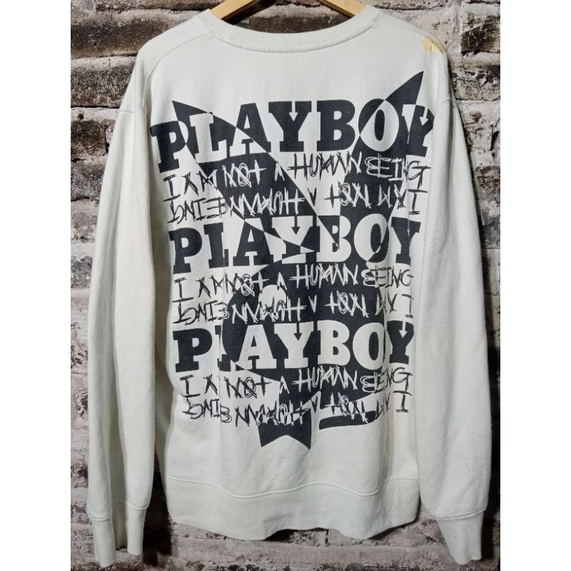 crewneck PLAYBOY X I AM NOT HUMAN BEING