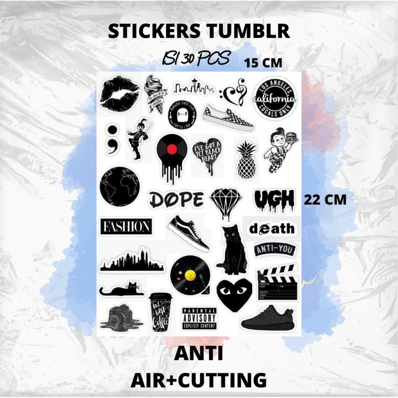 

STICKERS TUMBLER AESTHETIC ISI 30PCS ANTI AIR CUTTING VOL 5